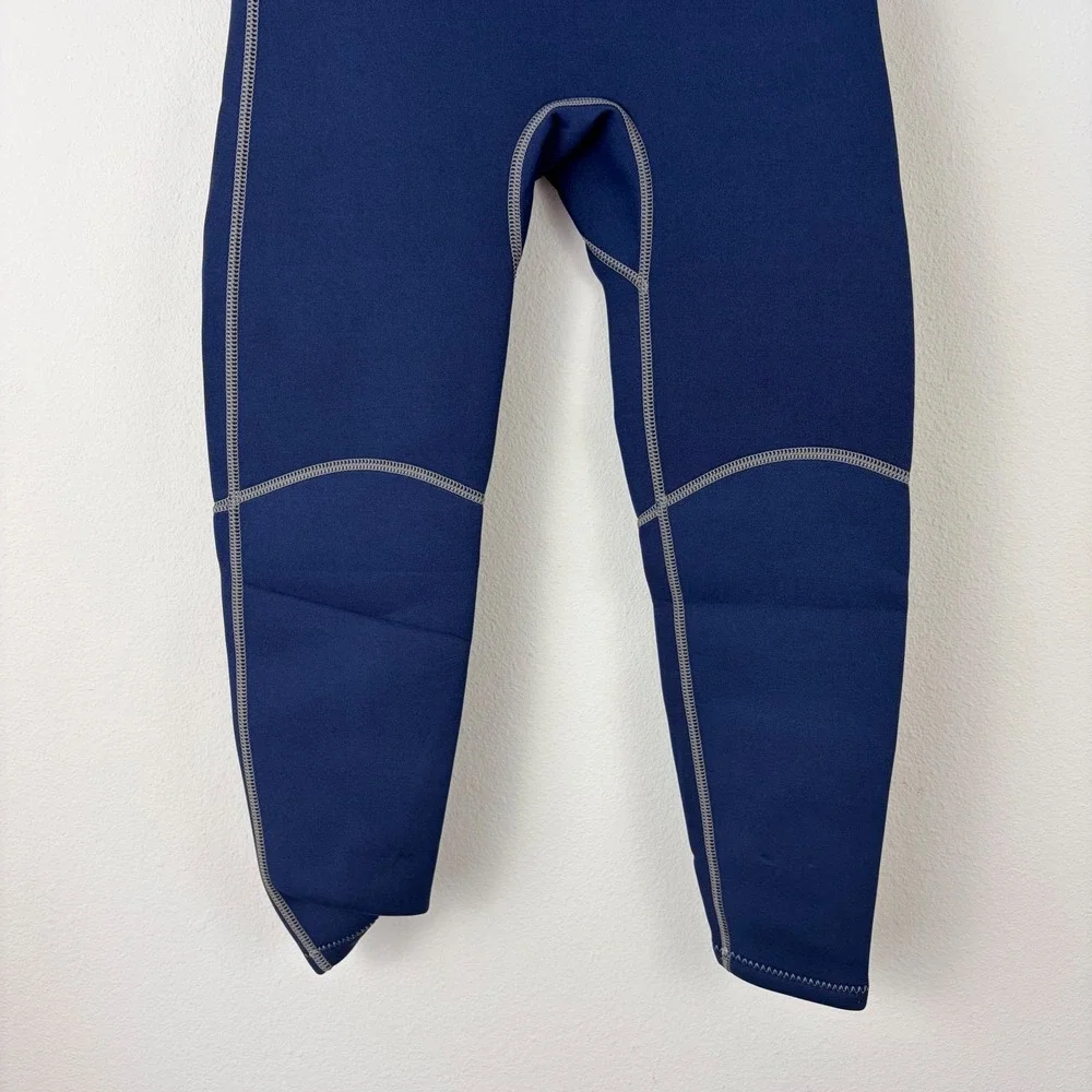 Natyfly Kids Full Body Wetsuit Navy Blue Lime Green Neoprene Size L‎